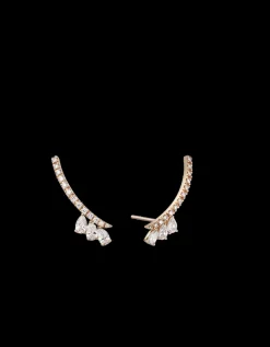 GOLD & ROSES PENDIENTES CRAWLER TRIO DE SAUDADE