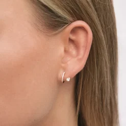 GOLD & ROSES PENDIENTES SATELITE DE SAUDADE