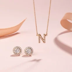 UNION SUIZA PENDIENTES DIAMANTES